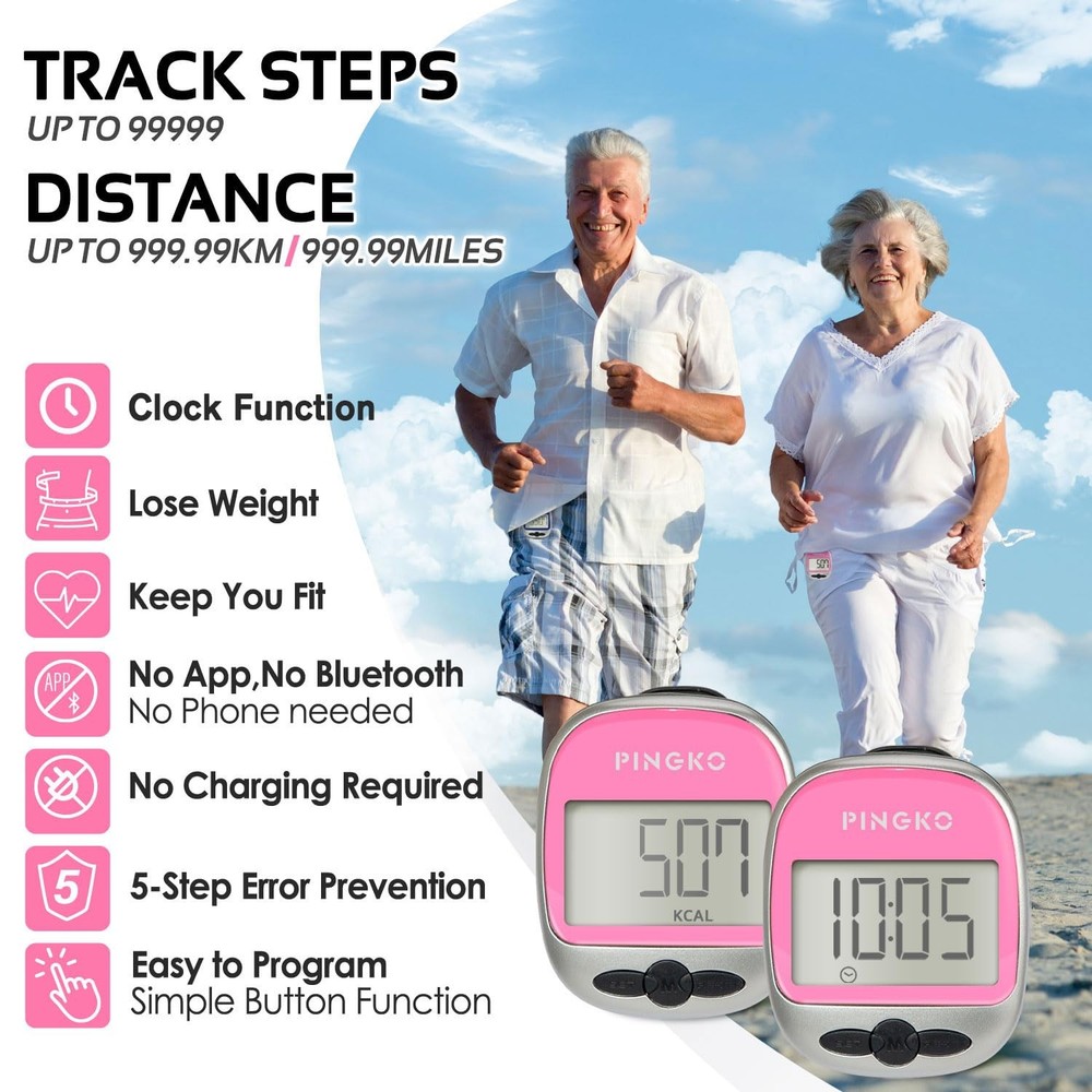 Outdoor Multi-Function Portable Sport Pedometer Step/Distance/Calories/Counte...