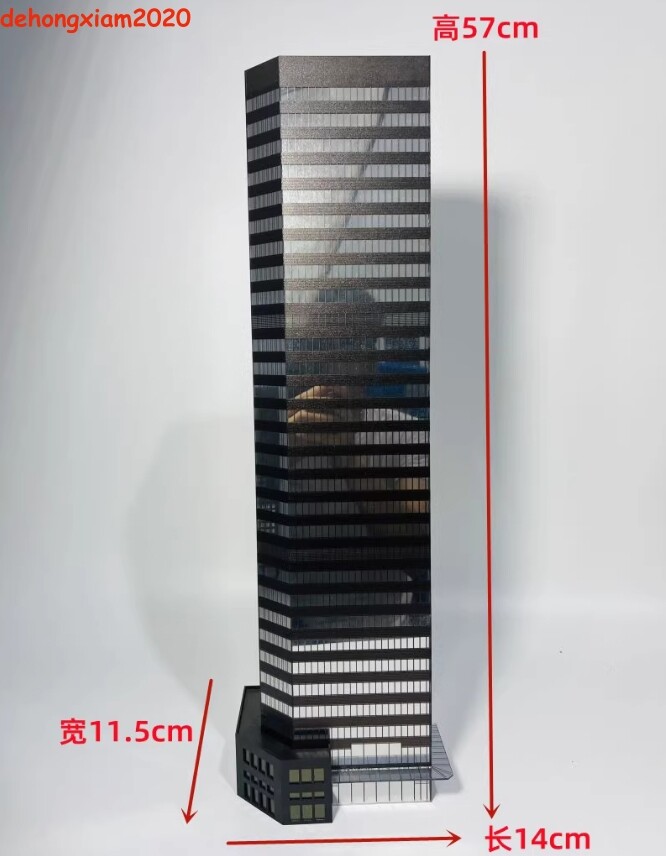 1/150 Building Model Office Building Scene Architecture Assembled Skyscraper