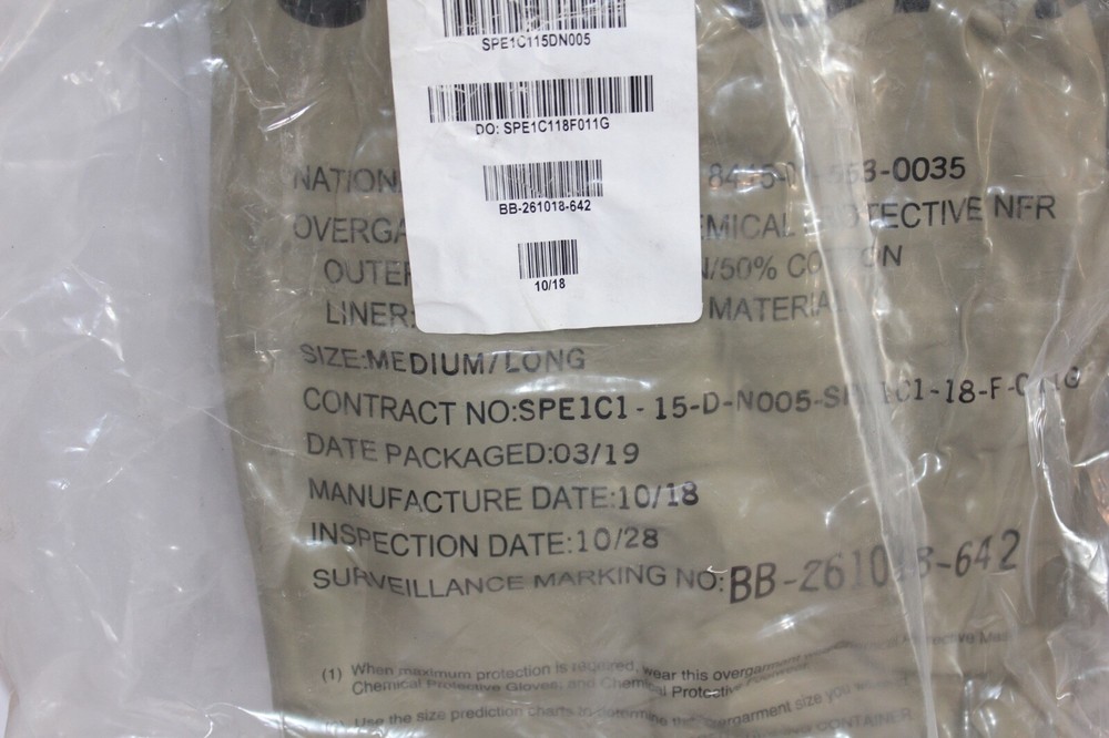 USGI Protective Overgarment JLIST Suit Medium Long MOPP CBRN ACU Digital UCP