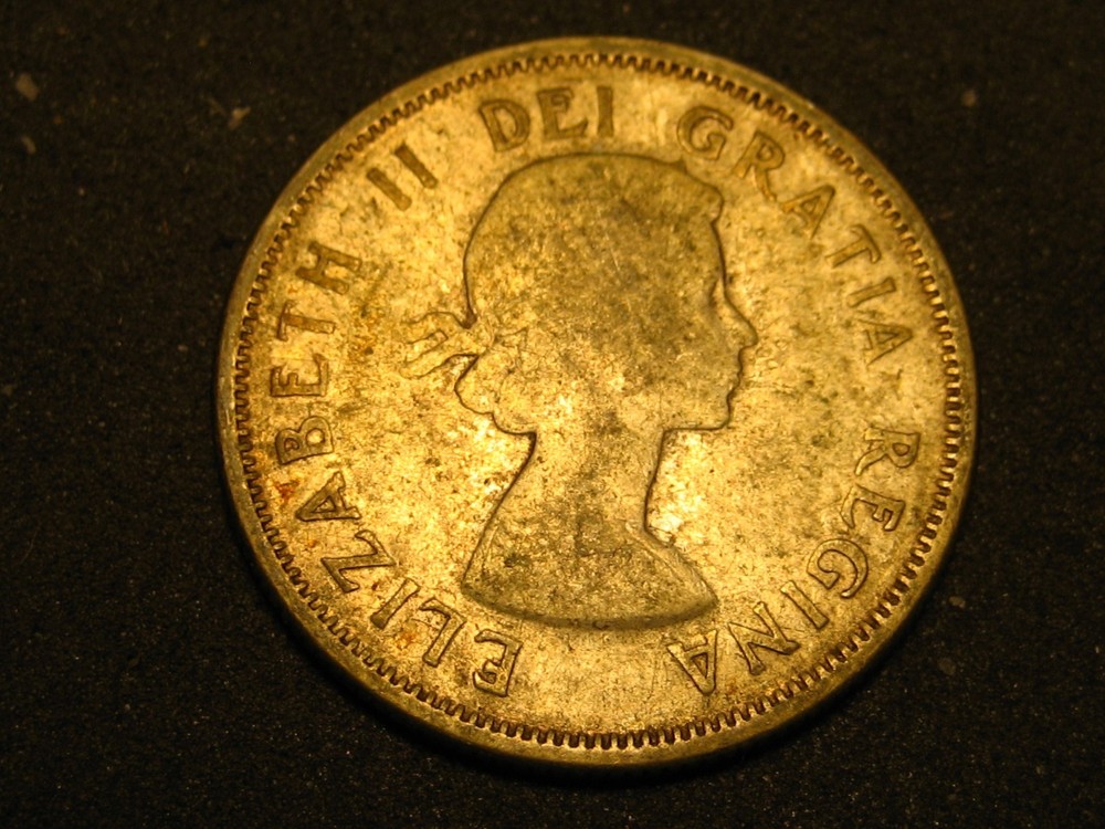 1957 80% Silver Canadian Quarter