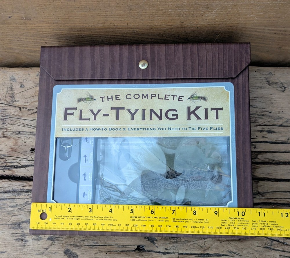 The Complete Fly-Tying Kit: Book, Vise, Tools, Materials, Instructions NOS
