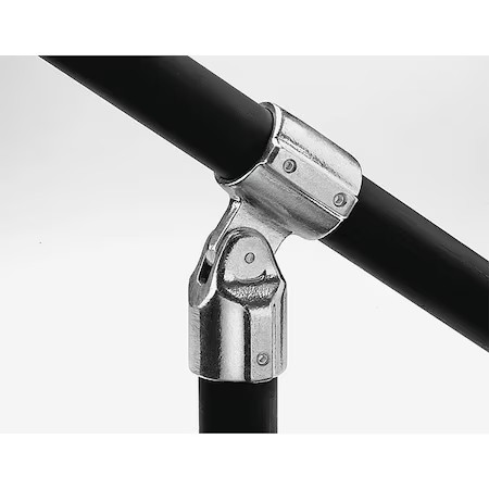 Hollaender 17-8 Structural Pipe Fitting, Adjustable Tee, Aluminum, 1.5 In Pipe