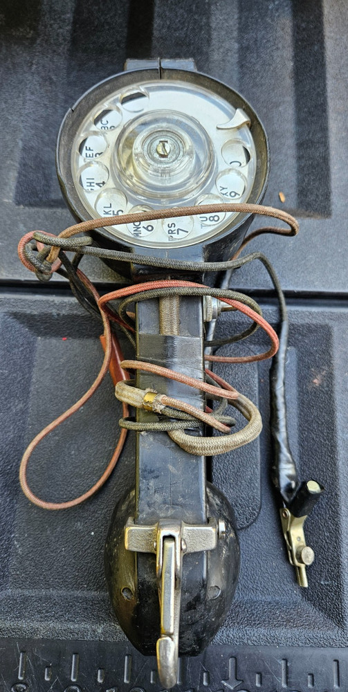 Vintage Lineman's Rotary Dial Handset/Test Set Untested
