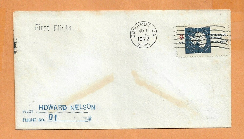 FIRST FLIGHT YA-10A THUNDERBOLT II MAY 10,1972 EAFB HOWARD NELSON   SPACE COVER