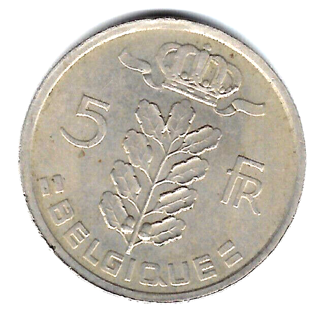 COIN 1949 BELGIUM 5 FR