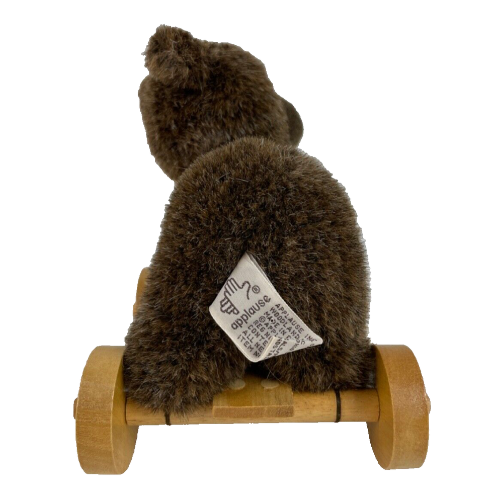 Applause Bear on Wheels Pull Toy