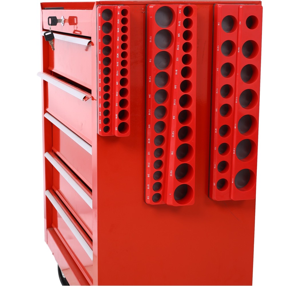 Magnetic Socket Organizer Set 68 Slots Socket Holder Set Includes 1/4" 3/8" 1/2"