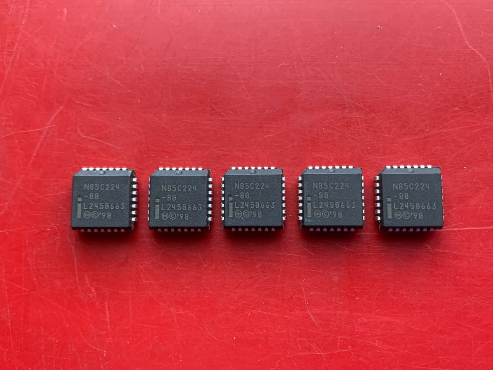 5x N85C224-80 INTEL Simple EPLD Programmable Array Logic 28 Pin PLCC