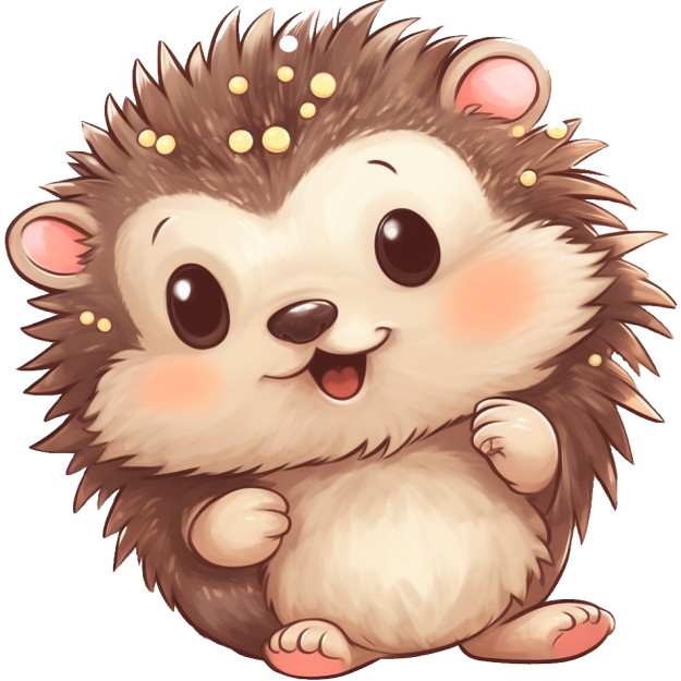 30 Custom Cute Little Hedgehog Personalized Address Labels