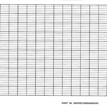 Graphic Controls Clh Gd201125 Strip Chart, Fanfold, Range None, 52 Ft