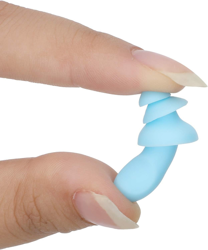 20 Pairs Corded Ear Plugs Reusable Silicone Earplugs with String Shooting Range