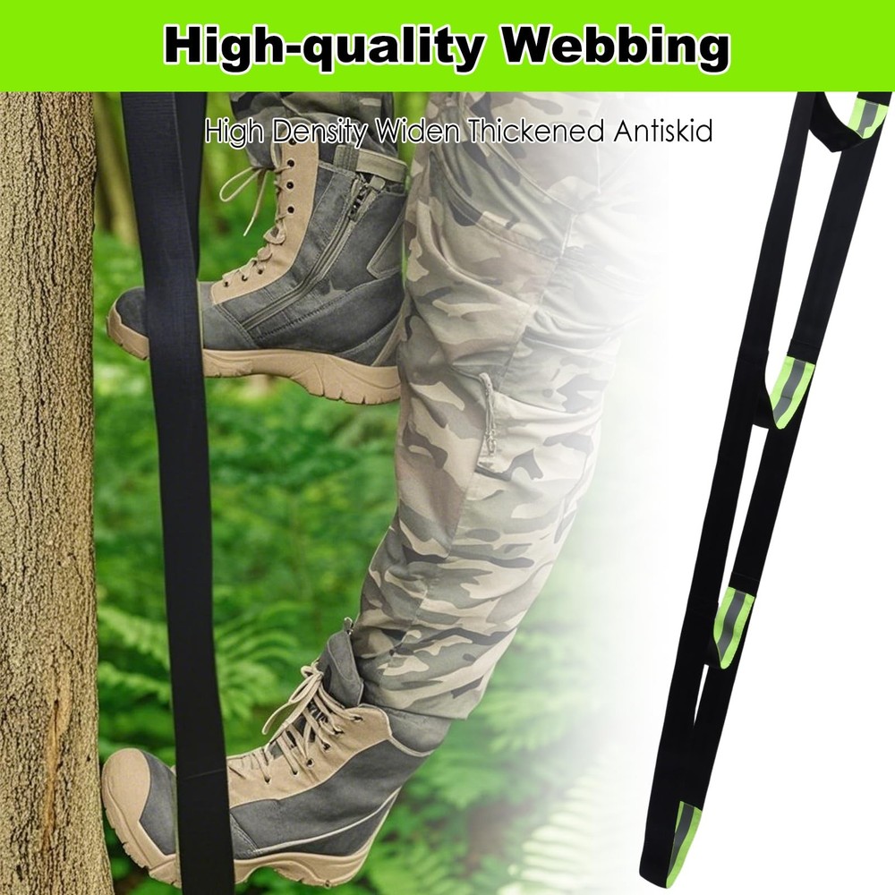 3-Step Climbing Stick Aider Heavy Duty Climbing Aider Hunting Saddle Platform