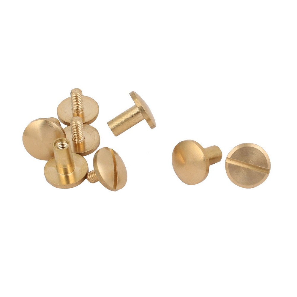 4/5" D Ring Brass Surface-Mounted Tie Down Lashing Ring Screws 2pcs