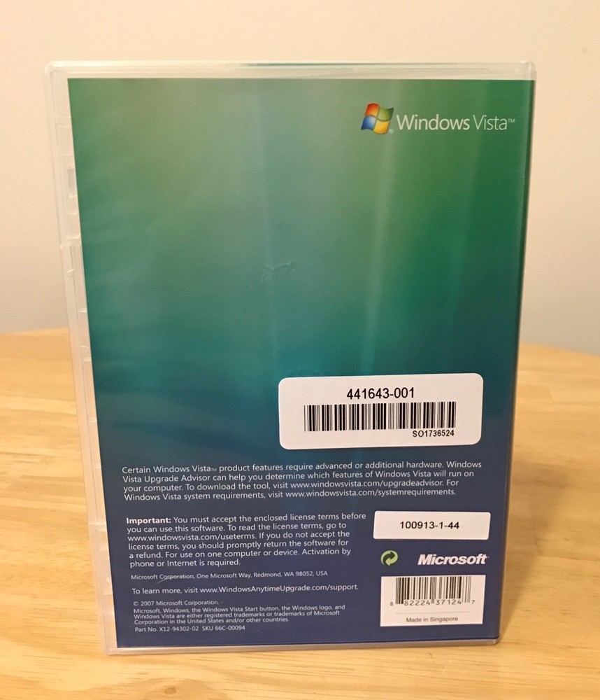 Windows Vista Experience - Windows Anytime Upgrade