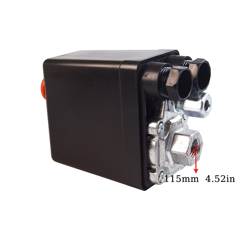 Single-Way Air Compressor Pressure Switch Central Pneumatic Air Compressor Press