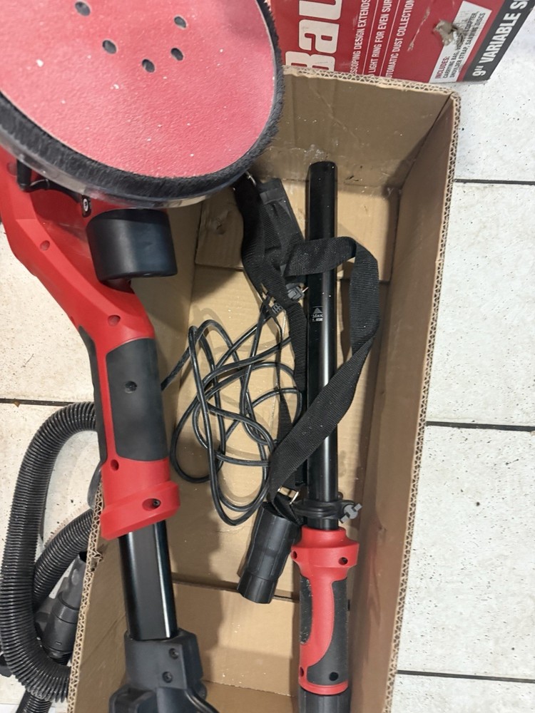 Bauer 9" Variable Speed Drywall Sander 21105E-B, 5A, Corded Electric