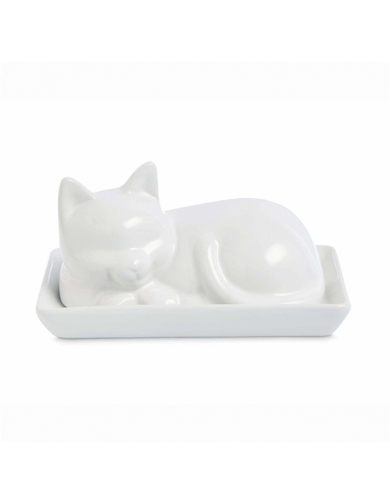 Cat Butter  Dish  with lid
