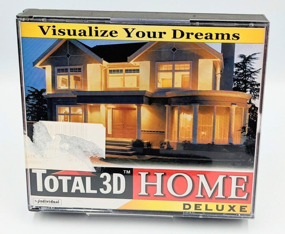 Total 3D Home Deluxe 4.0 Suite Design - Software PC Windows 98/XP 3 Disc Set