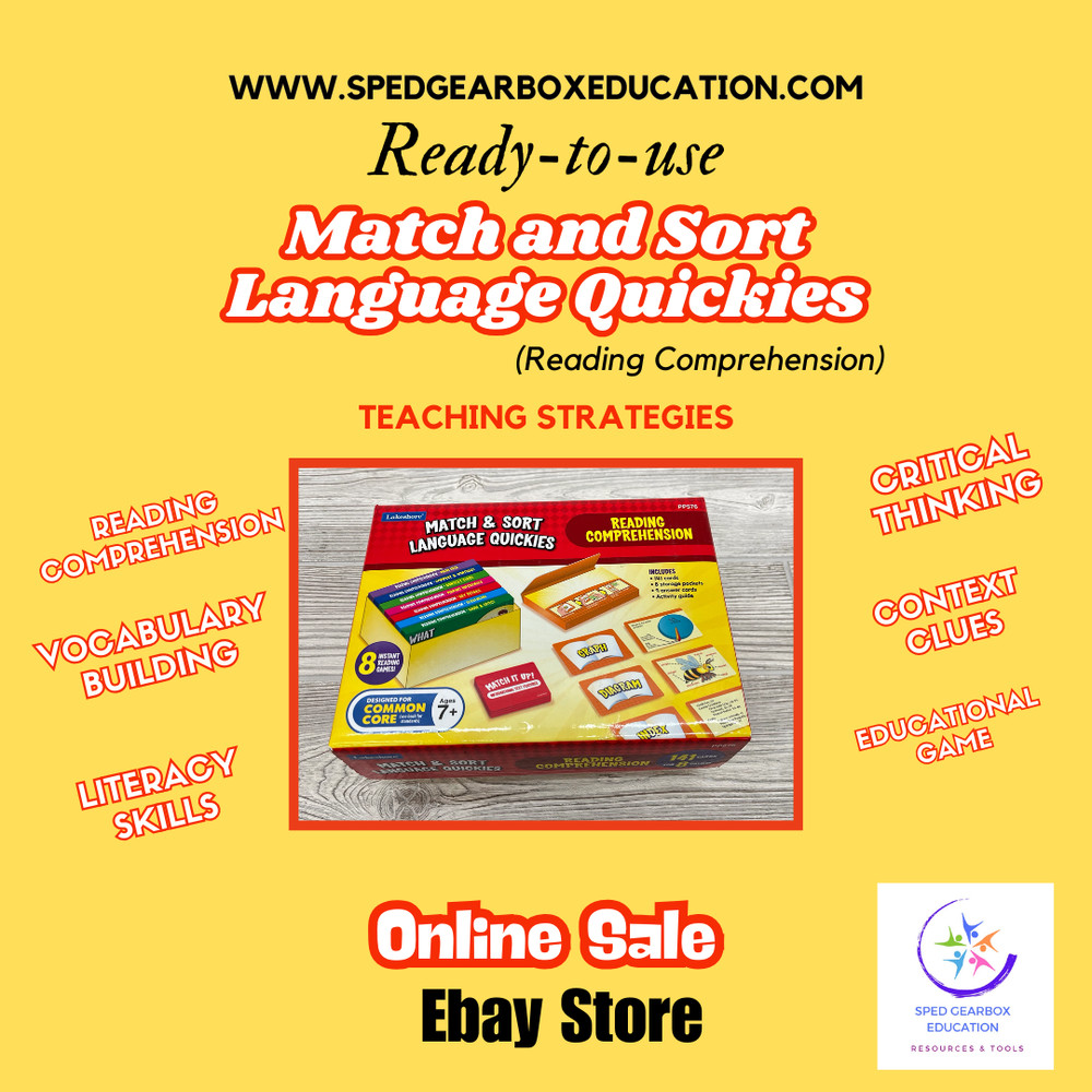 Match and Sort Language Quickies (Reading Comprehension)