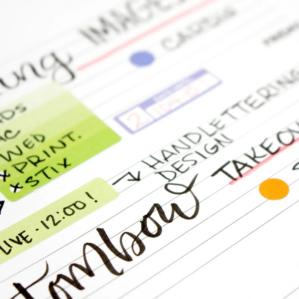 bloom daily planners Planner Stickers, Color Coding Pack, Bright