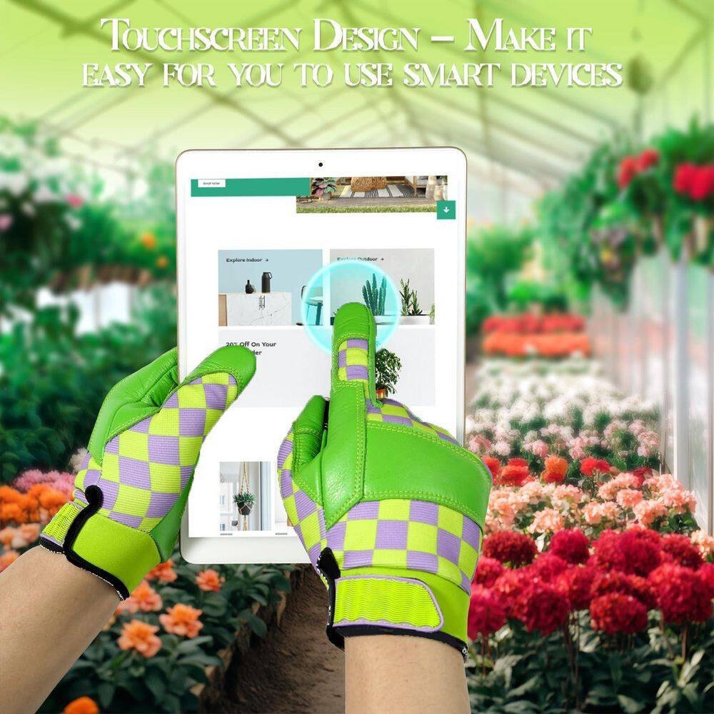 Microfiber Leather Gardening Gloves Thorn Proof Replacement for Weeding Digging