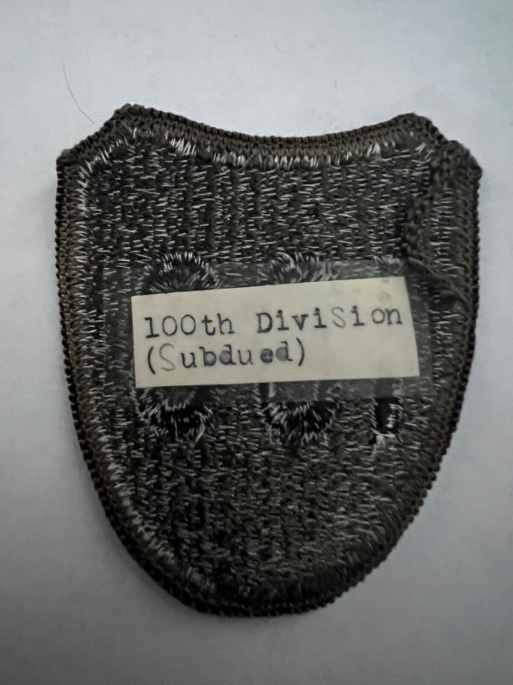100th Division Subdued US Army Patch