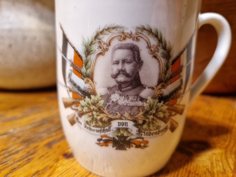 WWII German Imperia Original Porcelain Hindenburg Tea Cup