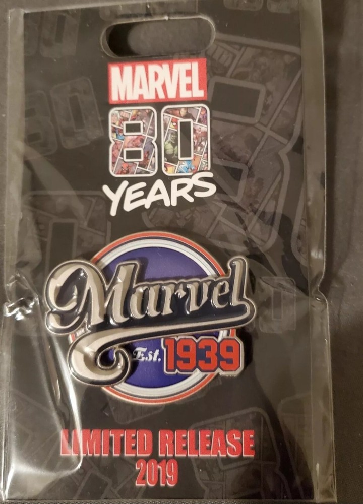 Marvel Comics 80 Years Pin Logo