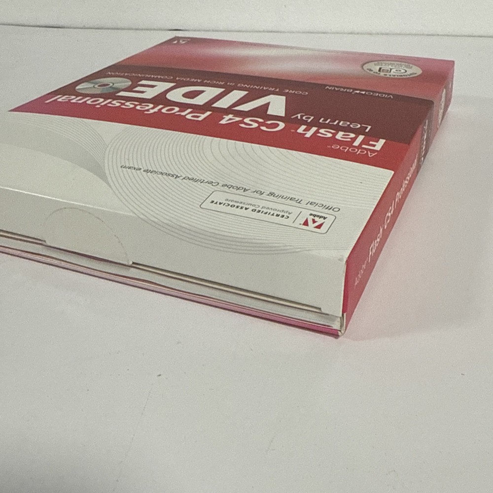 Adobe Flash CS4 Professional Learn by Video Training DVD-Rom Mac Windows Linux
