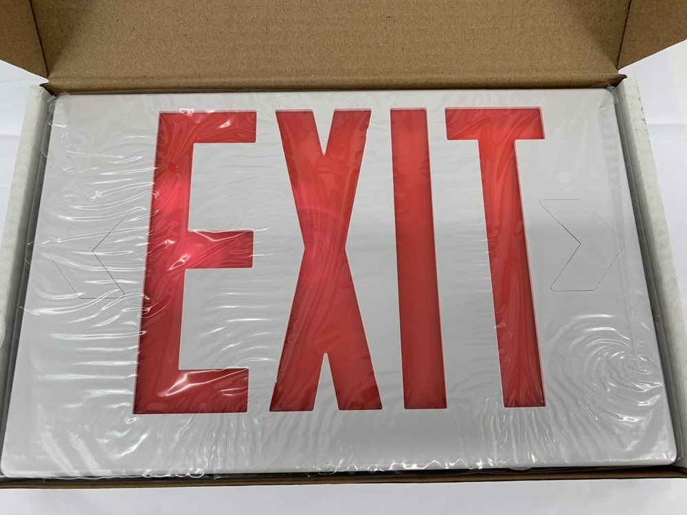 Cooper Lighting APC7R LED Combination Exit/Emergency Sign w/Battery Back-Up