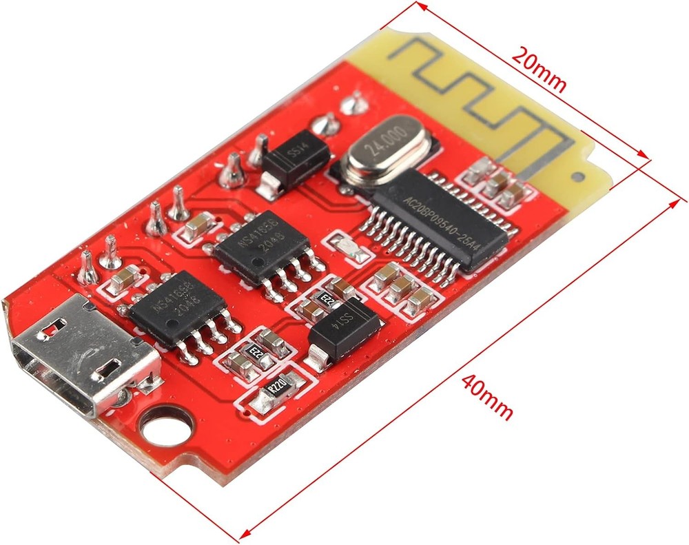 2PCS Bluetooth Power Amplifier Board CT14 Micro 4.2 Stereo Bluetooth BT Receiver