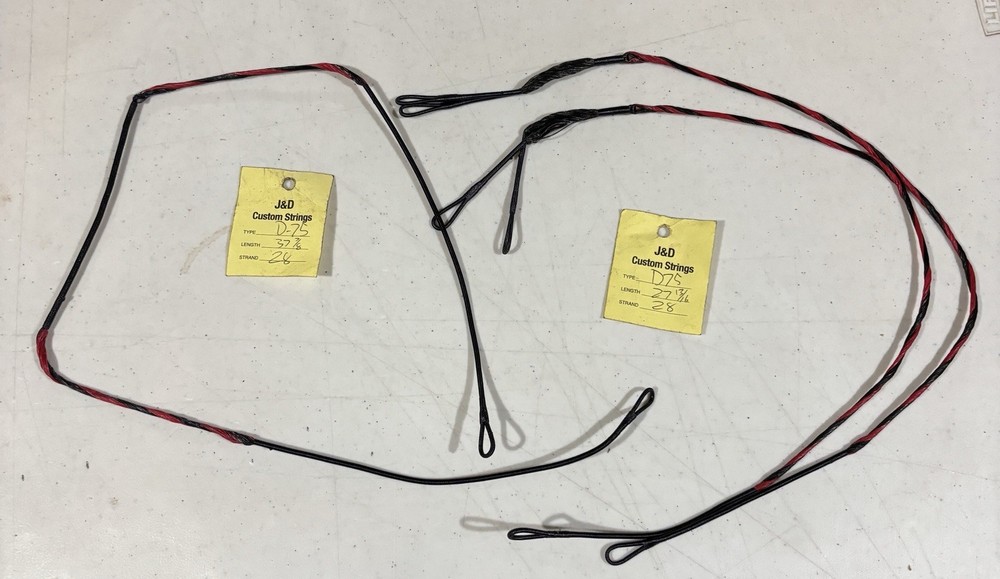 J&D CUSTOM STRINGS CROSSBOW STRING SET WICKED RIDGE INVADER OR WARRIOR MODEL