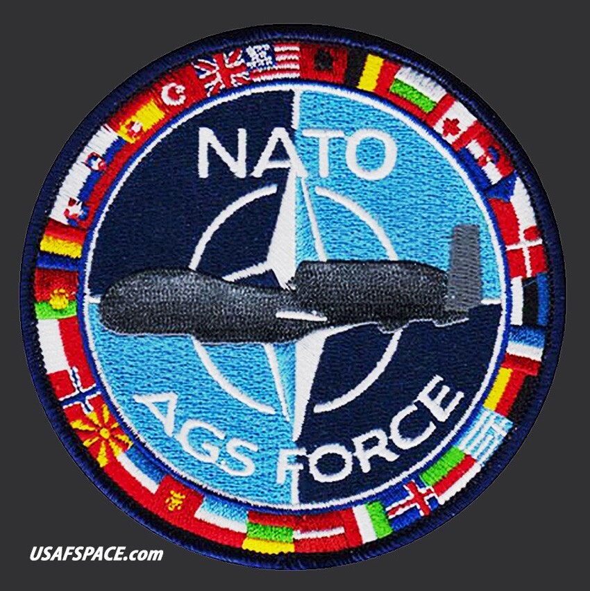 NATO AGS FORCE -Northrop Grumman MQ-4C- USAF ORIGINAL VEL PATCH