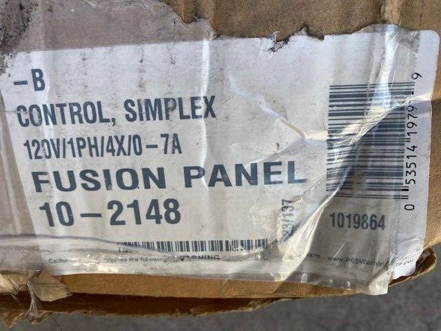 Clarus Environmental 10-2148 Fusion Simplex Control Panel 120V/1PH/4X/0-7A