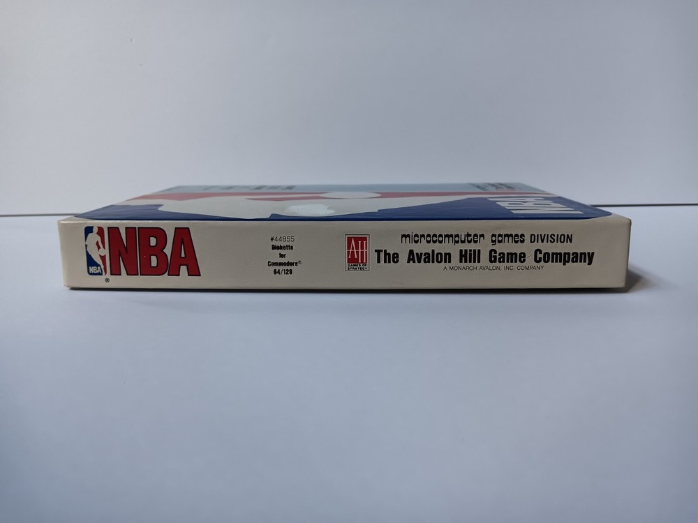Commodore 64/128 NBA Basketball Avalon Hill Computer Game Software Tested/Works