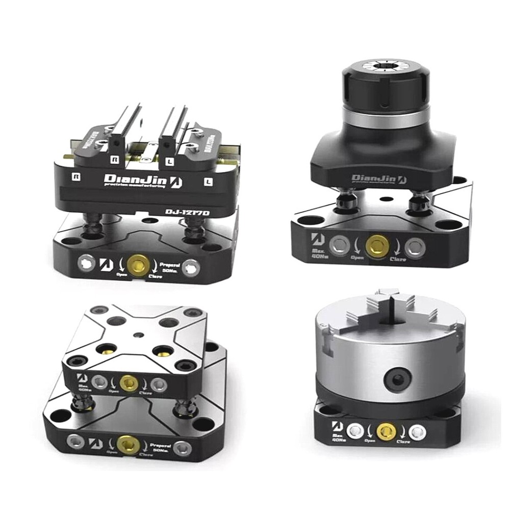 Four / Five-Axis Clamp Self-Centering Vise Quick Change Four-Axis L Bridge Plate