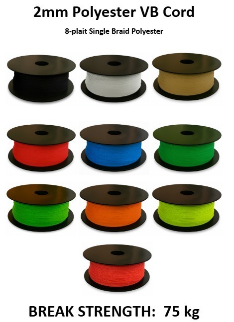 Australian Made 2mm Polyester VB Cord *PER 10 METRES* Venetian Blind Rope String