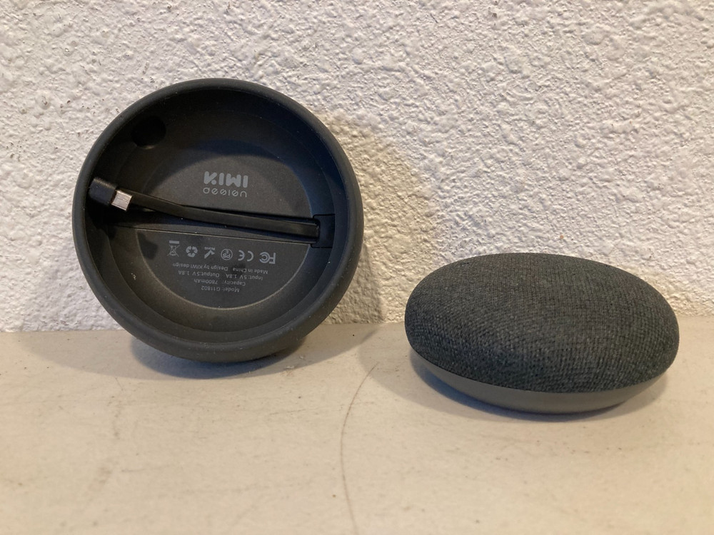 Google Home Mini Smart + Kiwi Battery Base
