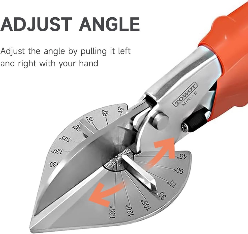 Versatile Miter Shears for Professionals - Adjustable Angles & Safety Features