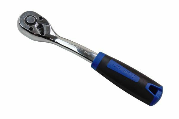 US PRO 3/8 Drive Ratchet Curved Offset 72 Teeth Socket Driver Quick Release 4186