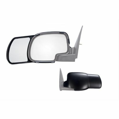 K-Source 80800 Towing Mirrors Snap-On Flat Manual Black Pair For Chevy GMC NEW