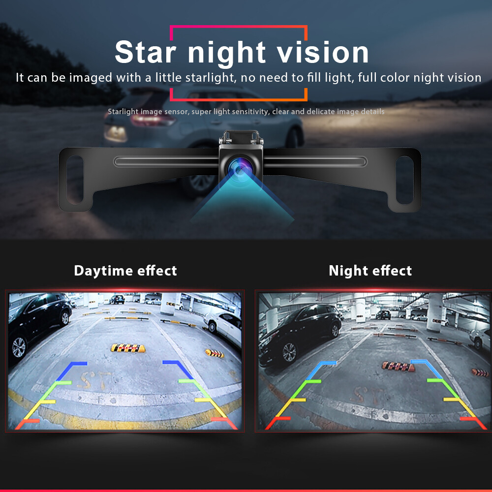 Car Rear View Camera Reverse Backup Parking System Night Vision Waterproof