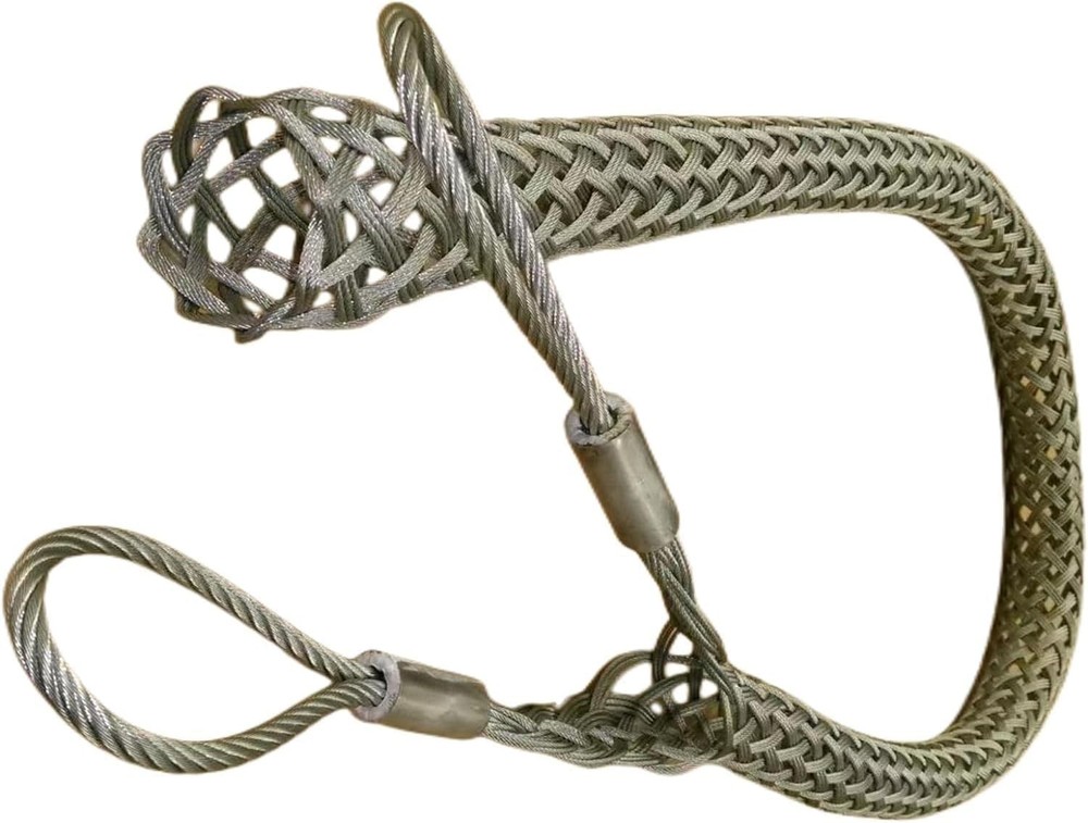 D:13-18mm 0.51Wire & Cable Mesh Pulling Grip, Double Head Cable Pulls, Suitable.