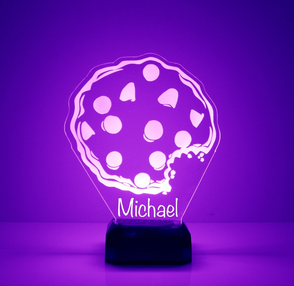 Cookie Night Lamp LED, With Remote, Personalized Free, 16 Color Light Up Gift