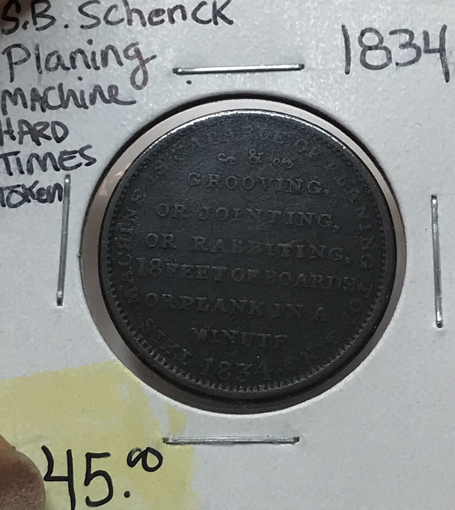 1834 Hard Times Token