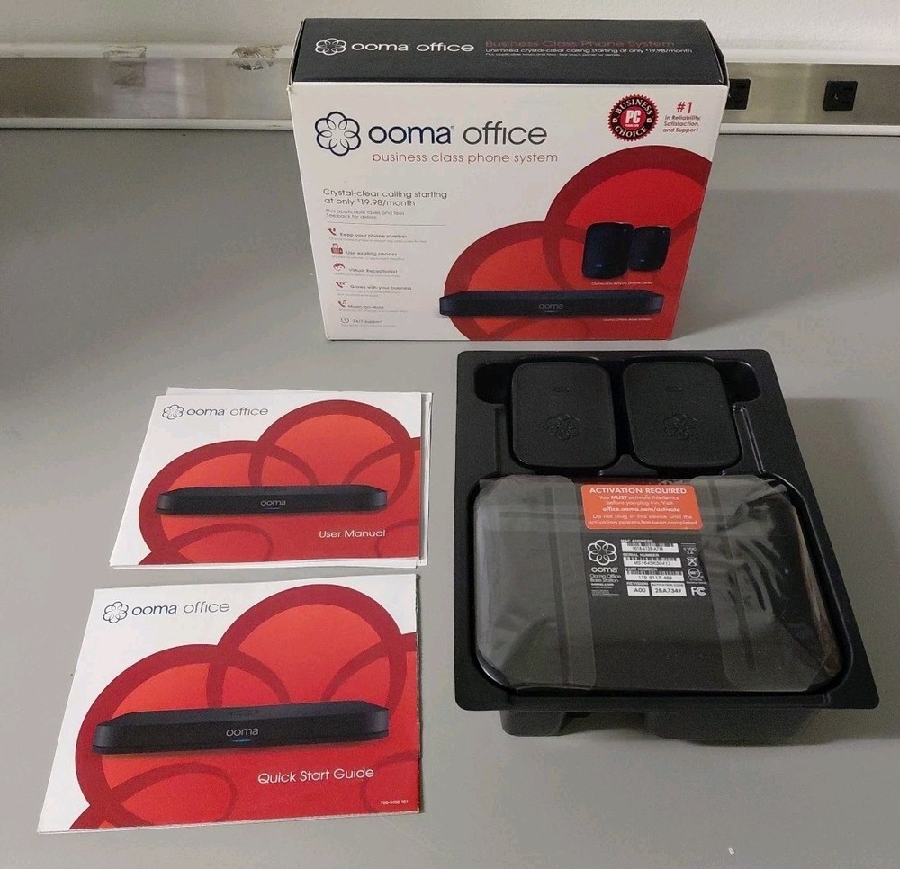 Ooma Office Business Phone System with 2 Ooma Linx Devices
