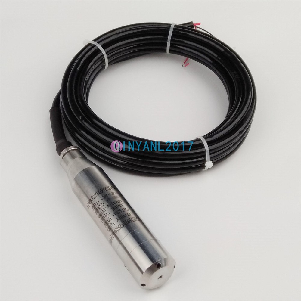 4-20MA 1.0m Range Water Level Transmitter Liquid Level Transducer Sensor