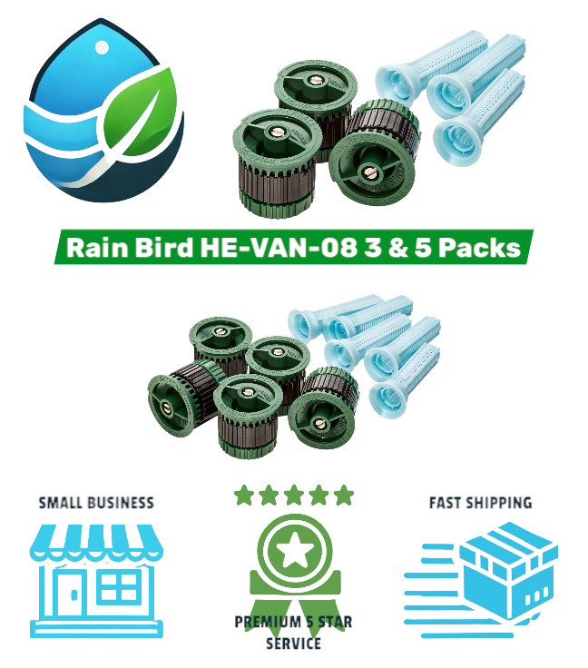 HE-VAN-08 3 & 5 Packs High-Efficiency Variable Arc Spray Nozzle 0-360°