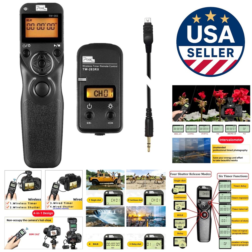 80m Wireless Remote Control TW283 for Olympus Cameras with Timer Functionality