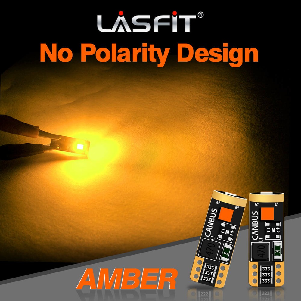 Lasfit Error Free LED Front Sidemarker Light Bulbs 168 192 194 2825 175 158 906